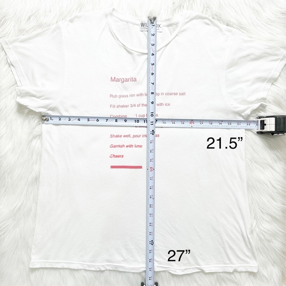 SOLD-Wildfox Margarita White Short Sleeve Tee - Picture 9 of 9